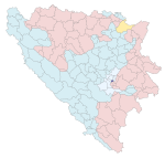 BiH municipality location Novo Sarajevo